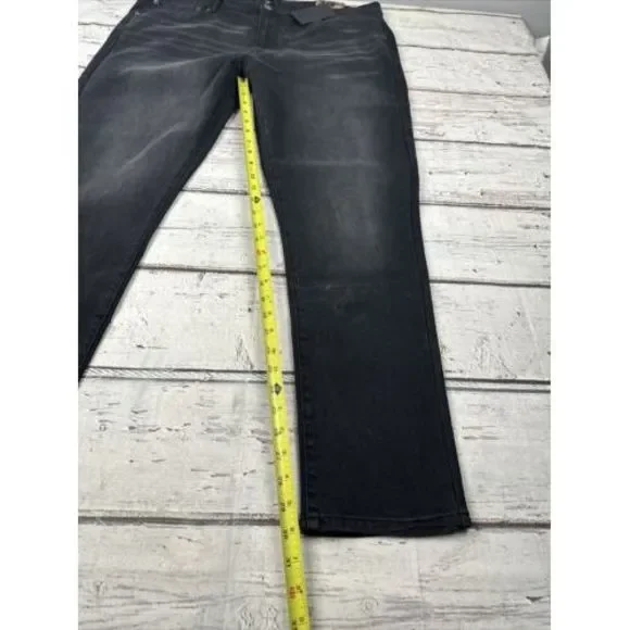 ED HARDY‎ EMBROIDERED SKULL SKINNY JEANS Men's Size 40 Black Wash NEW WITH TAGS